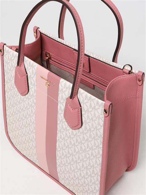 shoulder bag michael kors pink purse|Michael Kors large pink tote.